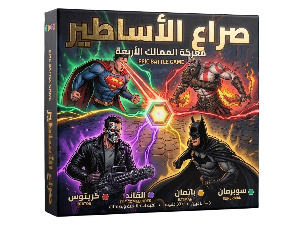 علبة صراع الأساطير، لعبة استراتيجية لوحية من Mythic Studios